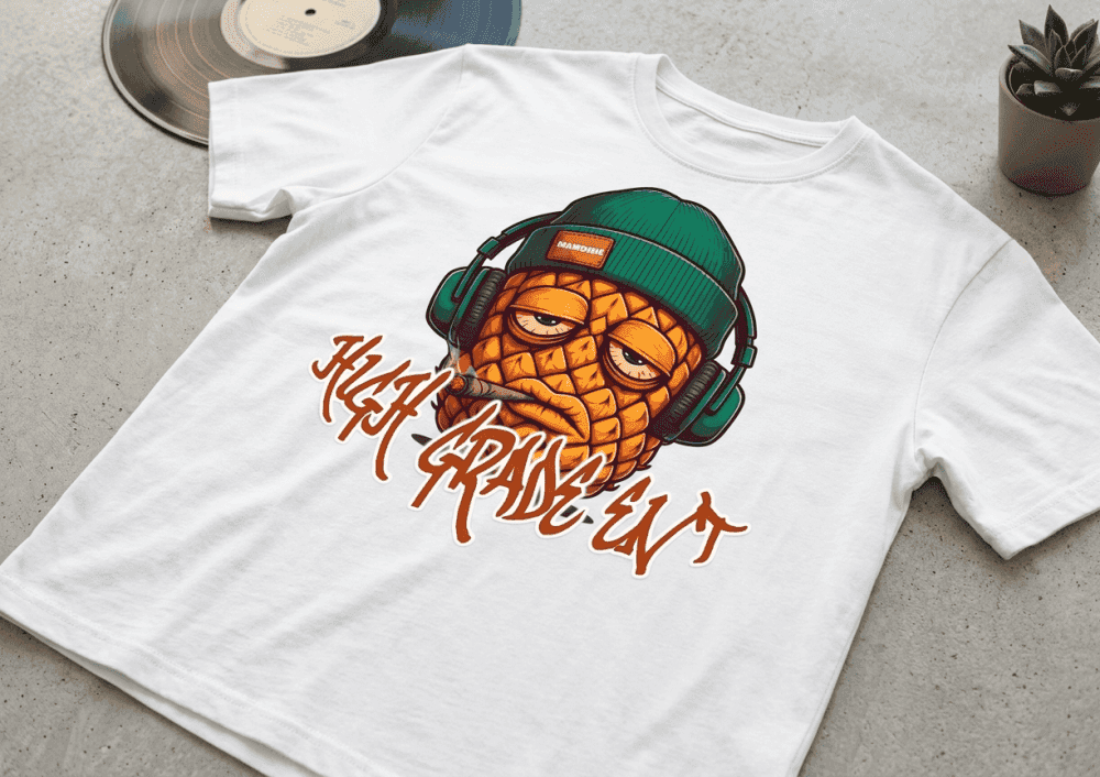 High Grade Signature Pineapple Tee - White